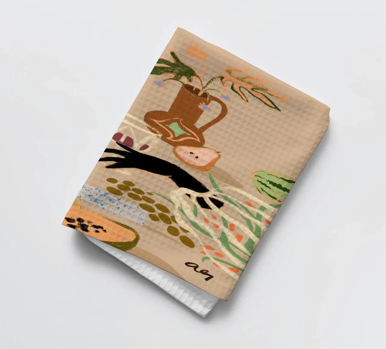 Pass Me The Pear canovaccio da cucina da Arty Guava