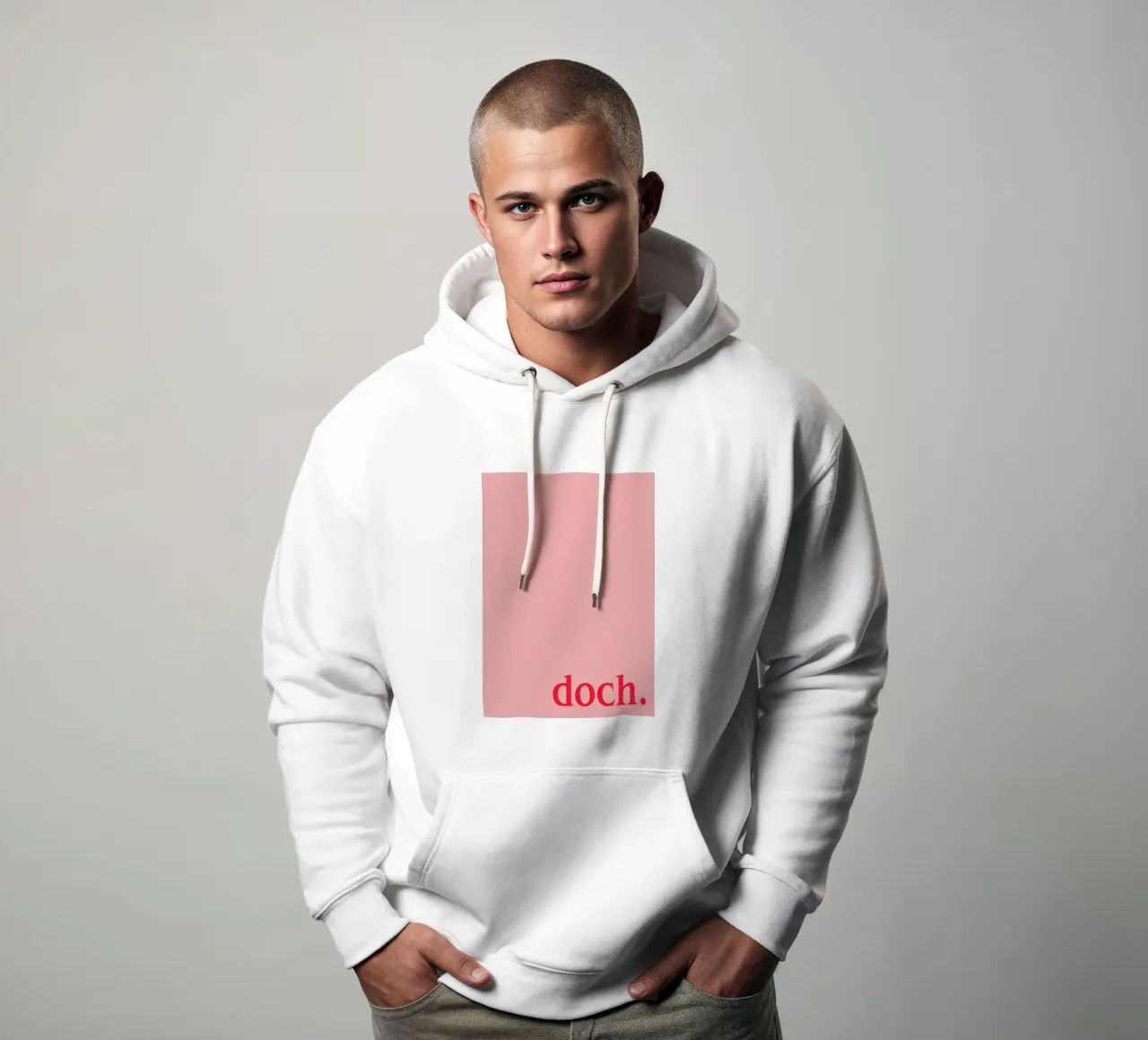 Doch Typography felpa con cappuccio da Attaboy Dsgn