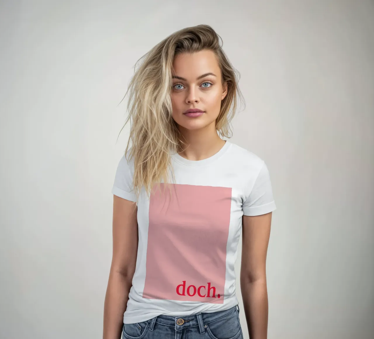 Maar typografie dames t-shirt getailleerd van Attaboy Dsgn