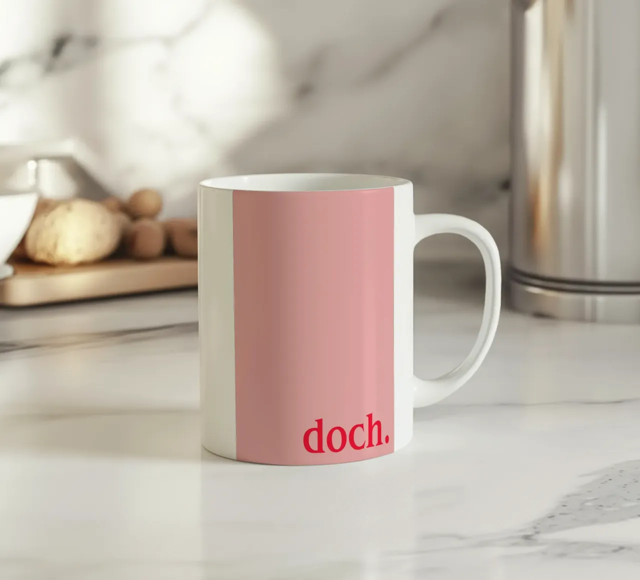 Doch Typography tazza in ceramica da Attaboy Dsgn