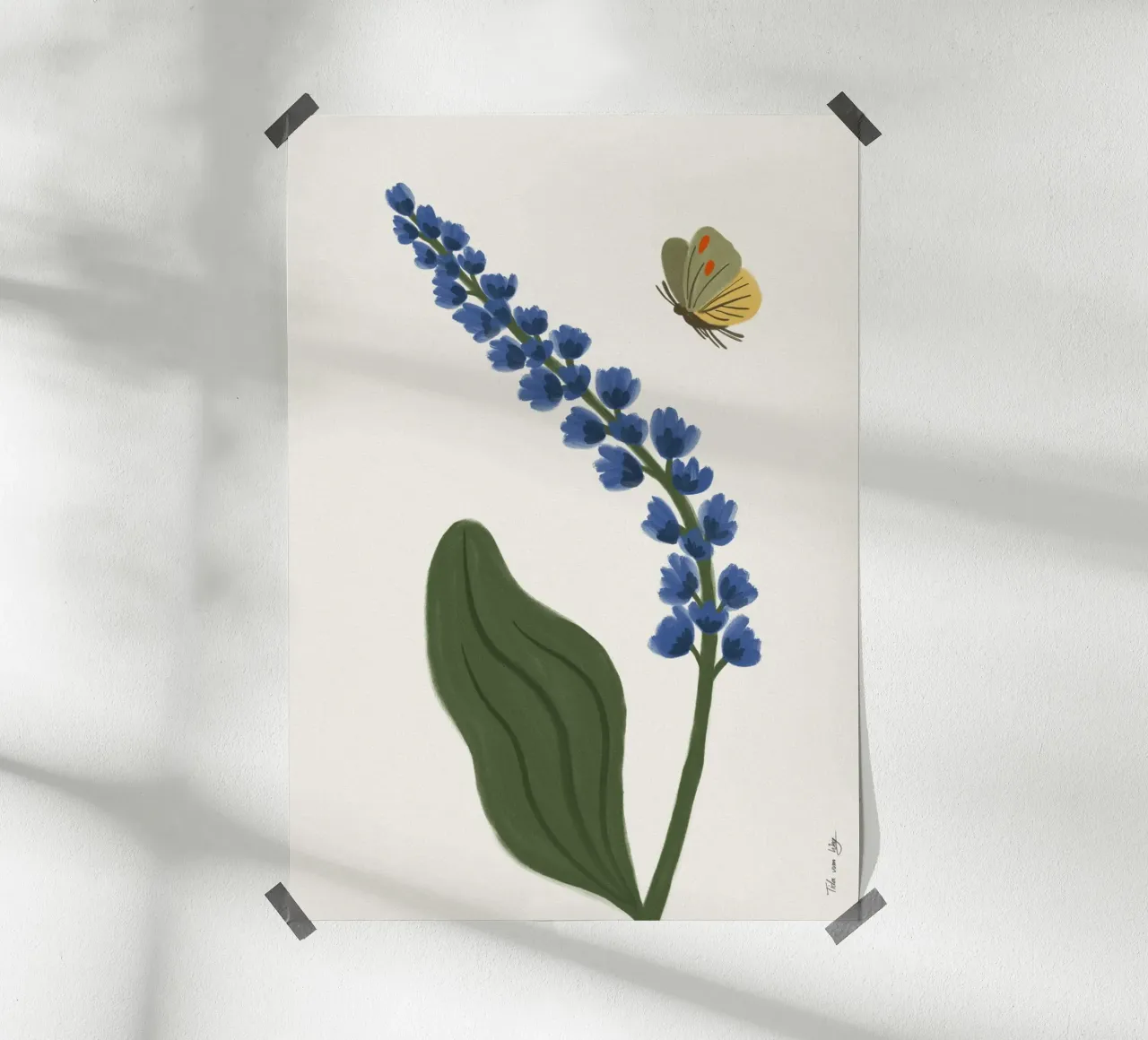 A little Moment of Calm poster con telaio in legno da Tida vom Weg