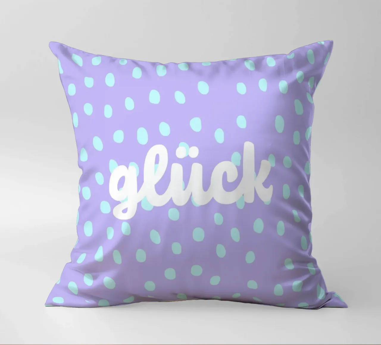 glück. (wünsche ich euch allen:) cuscino da FRICKE DESIGN
