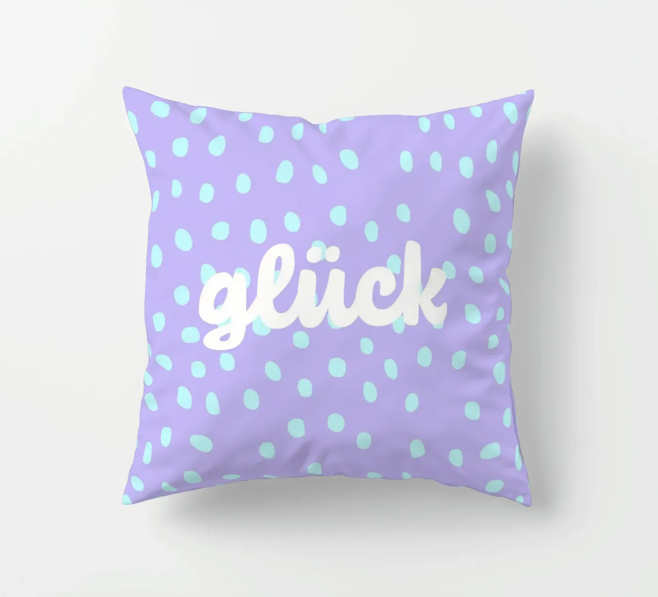 glück. (wünsche ich euch allen:) cuscino da FRICKE DESIGN