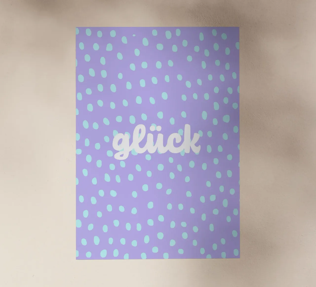 glück. (wünsche ich euch allen:) pellicola backlit da FRICKE DESIGN