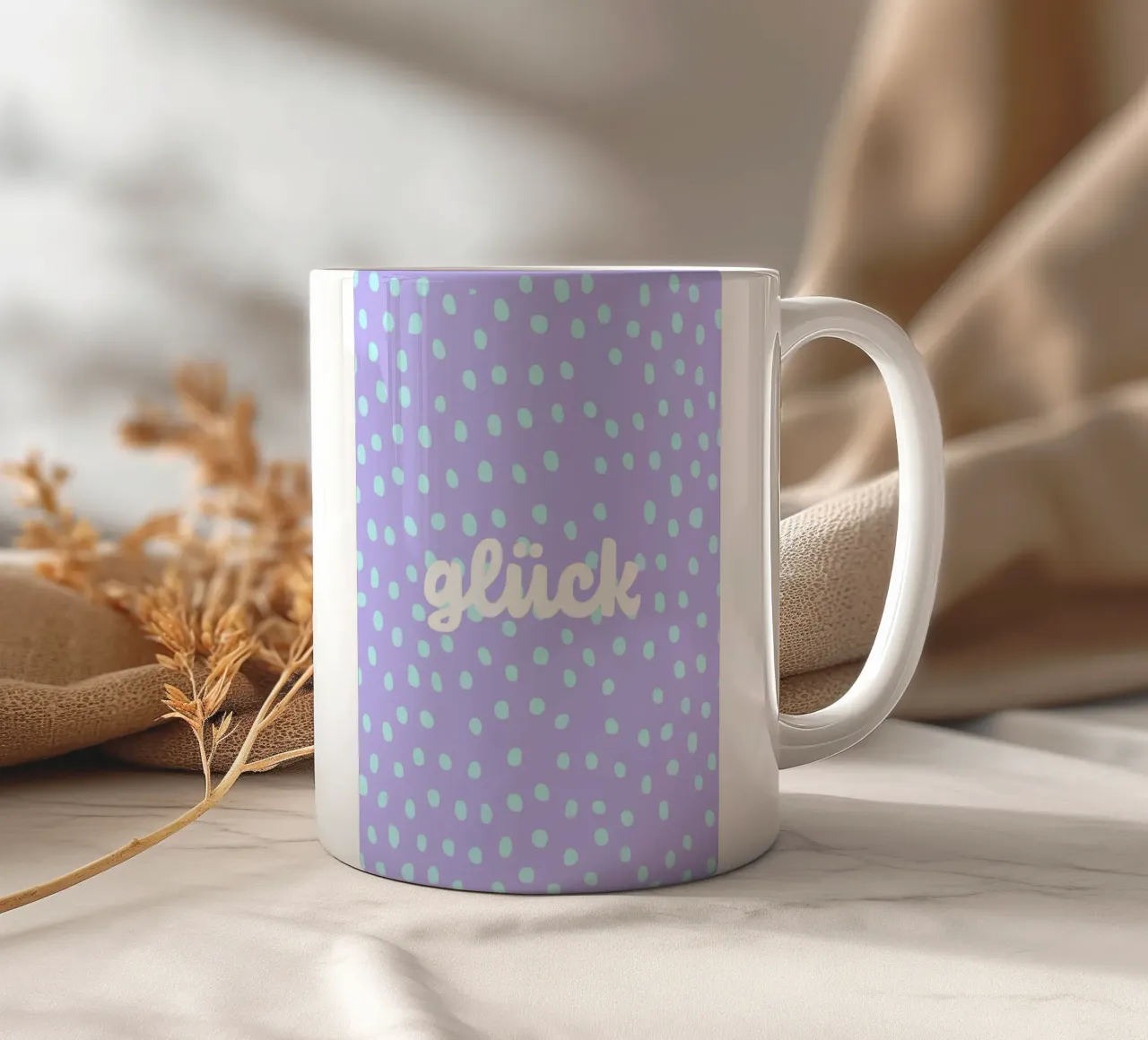 glück. (wünsche ich euch allen:) tazza in ceramica da FRICKE DESIGN