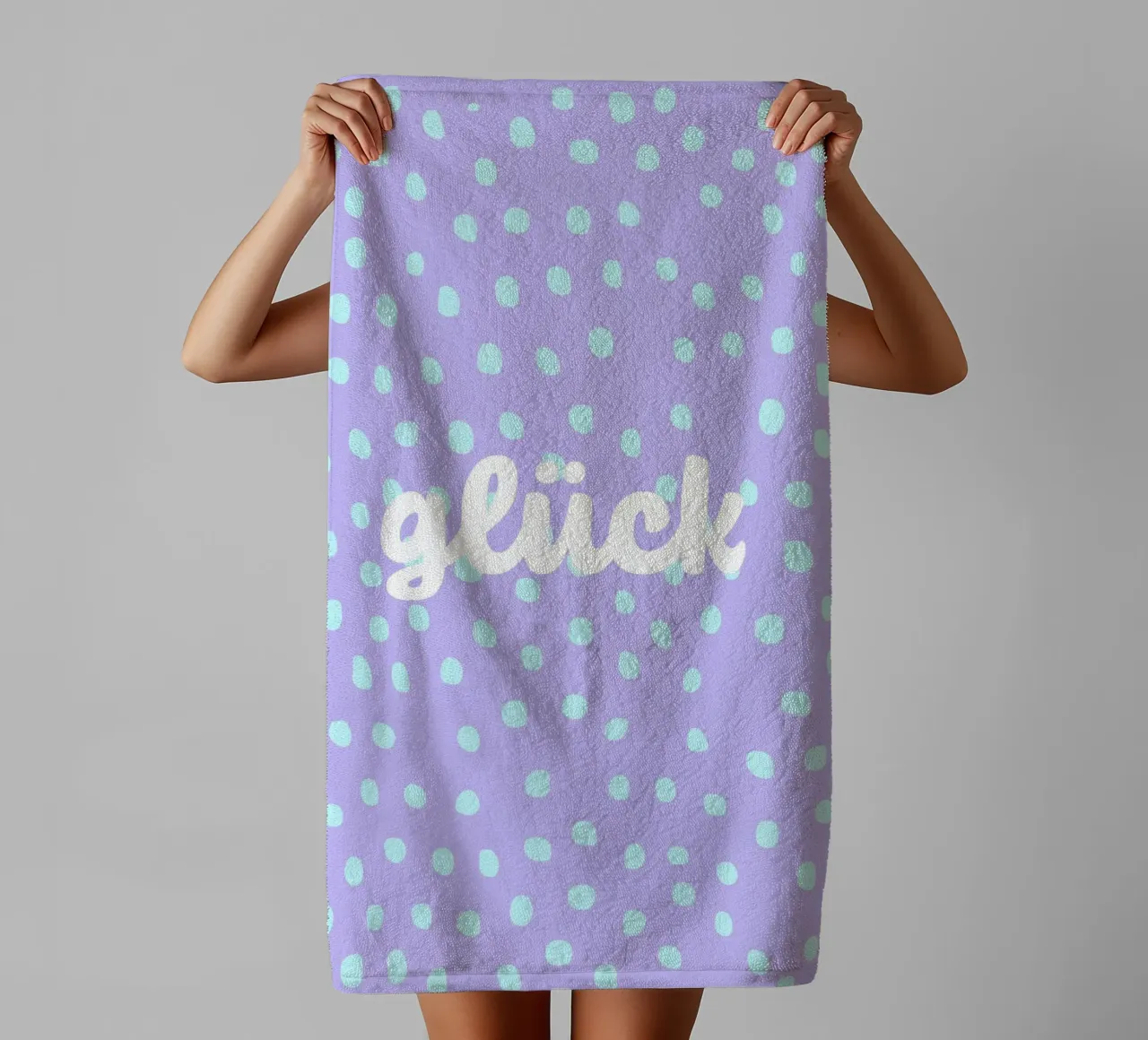 glück. (wünsche ich euch allen:) towel by FRICKE DESIGN