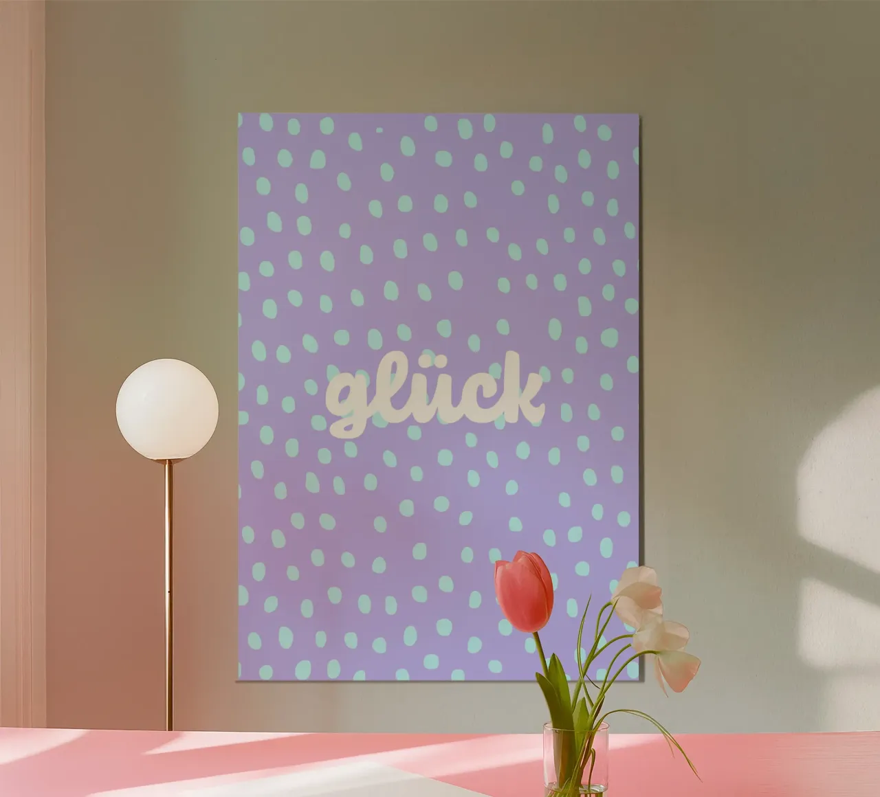 glück. (wünsche ich euch allen:) poster da FRICKE DESIGN
