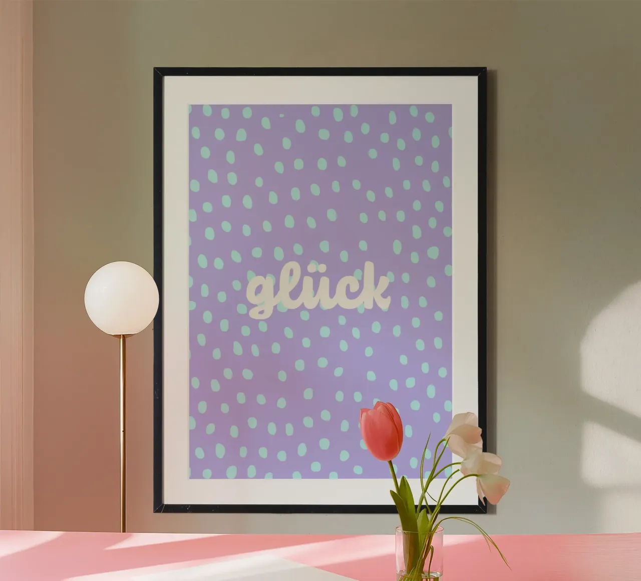 glück. (wünsche ich euch allen:) poster da FRICKE DESIGN