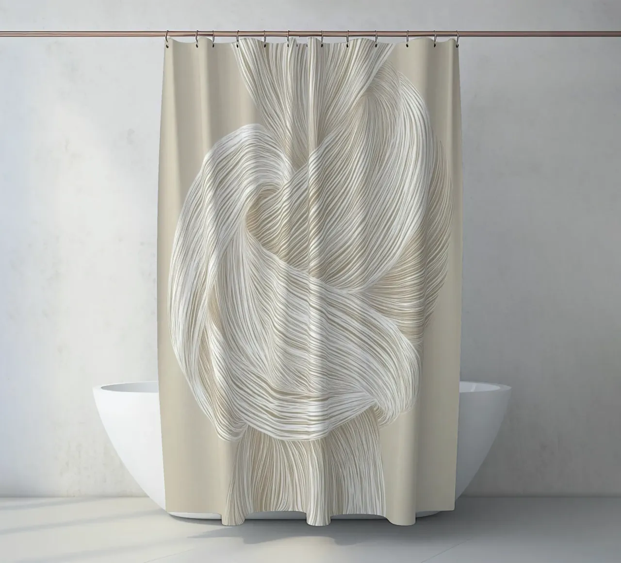 Node bundle shower curtain by Carinaprint