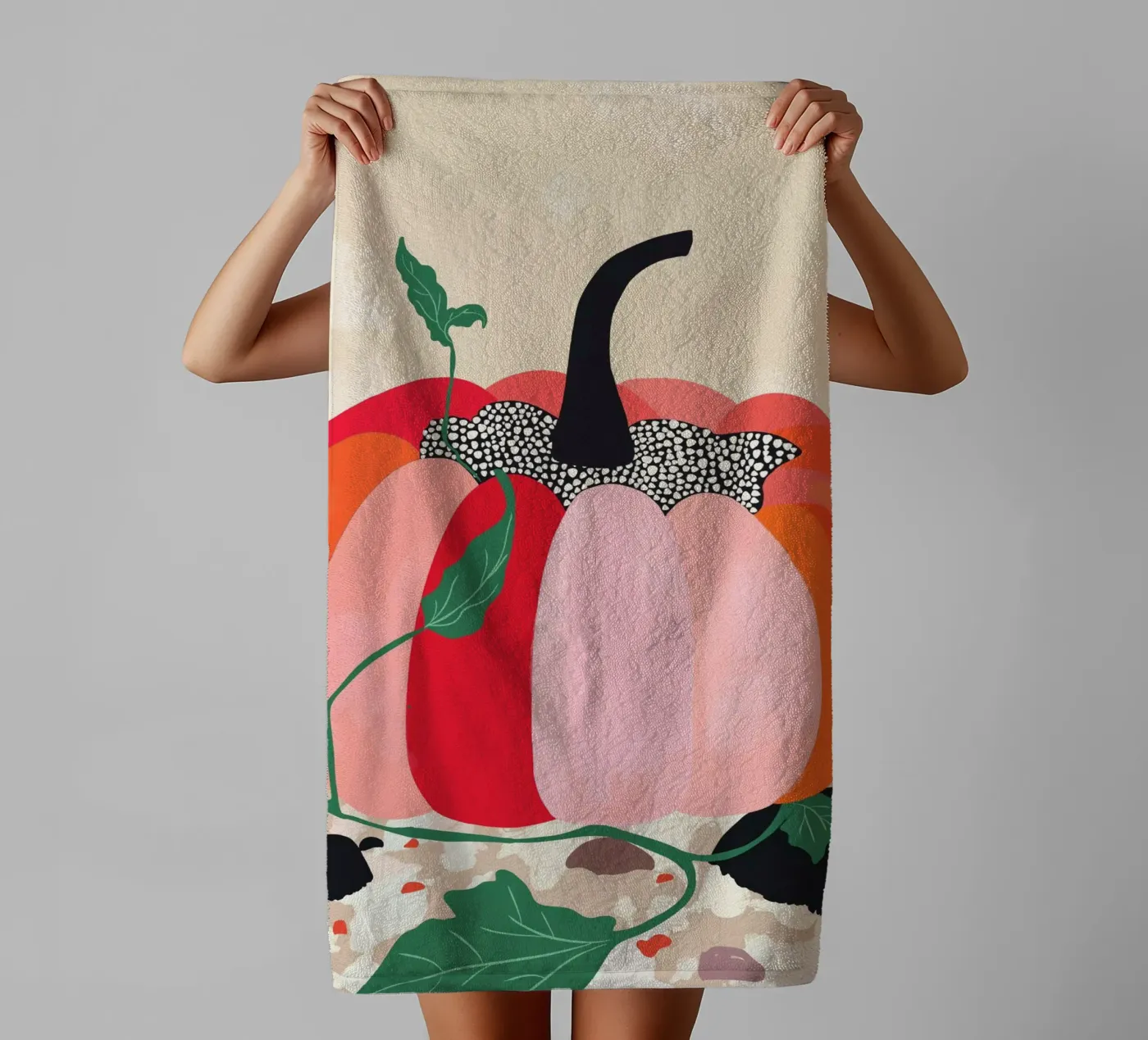 Pumpkin towel by ArtsySesta