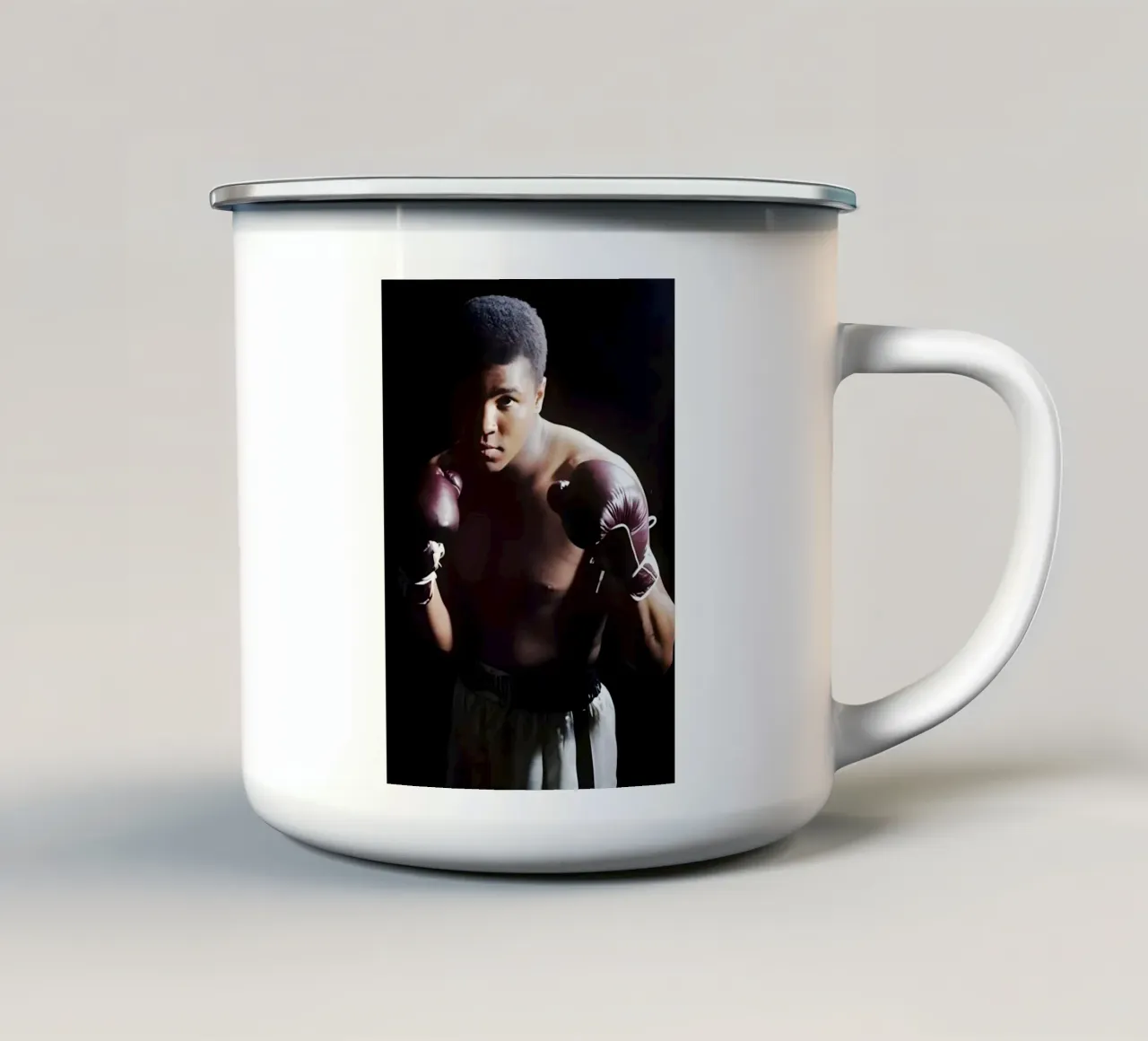 The Great Ali tazza in smalto da Low poly art