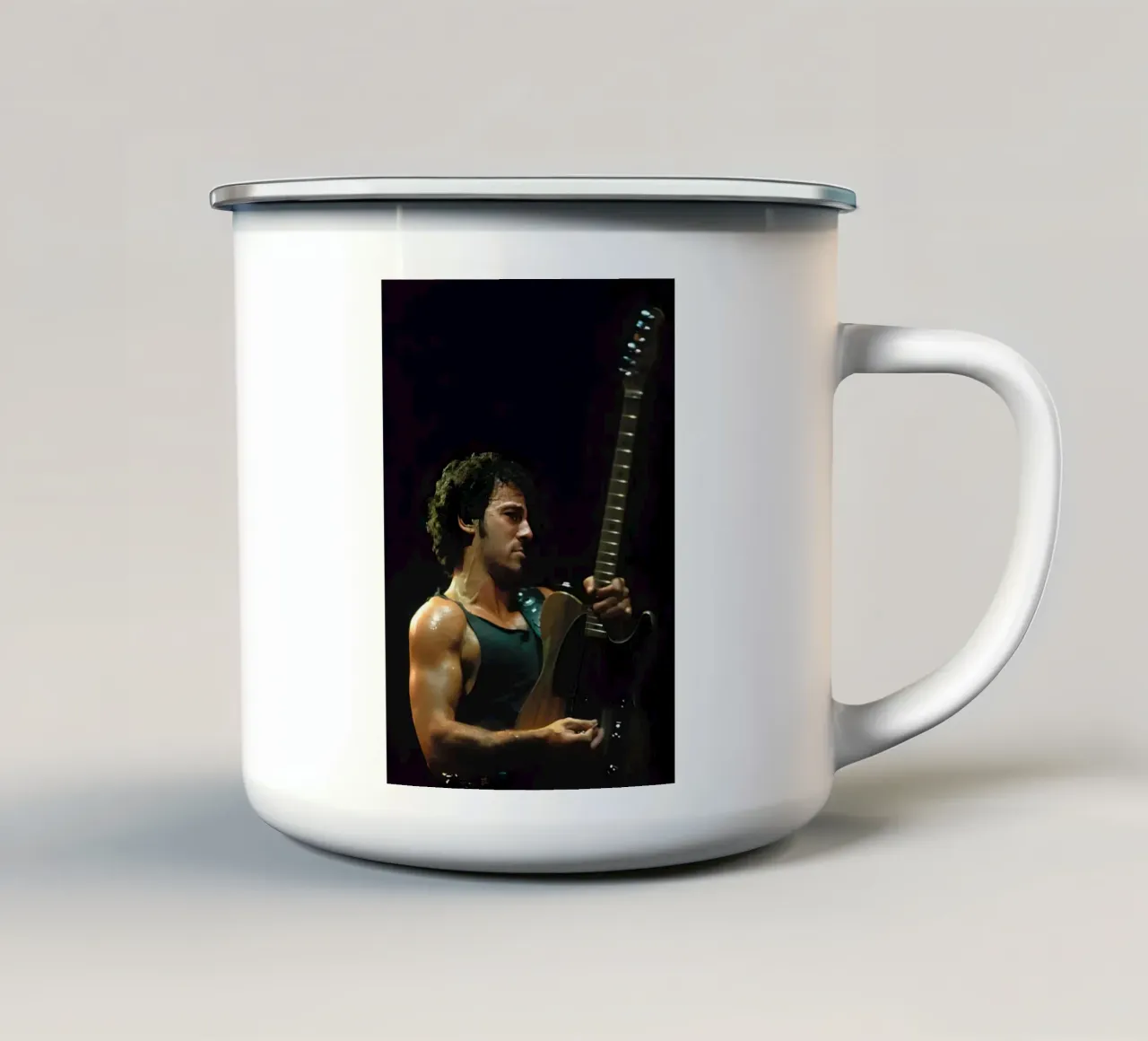 Bruce Springsteen tazza in smalto da Low poly art