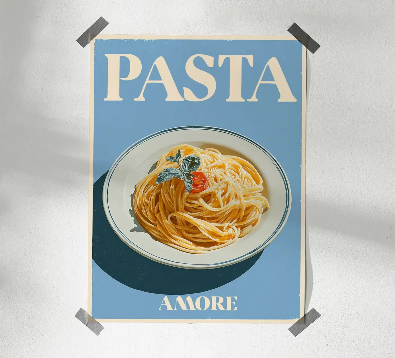 Creative Pasta Liebe poster da Carinaprint