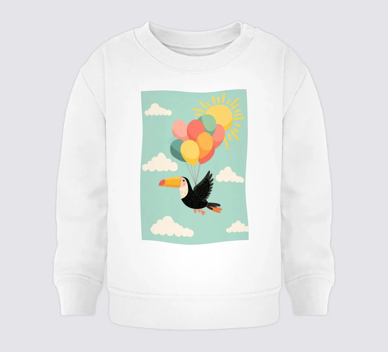 Balloon Bird Adventure felpa neonato da Kiara