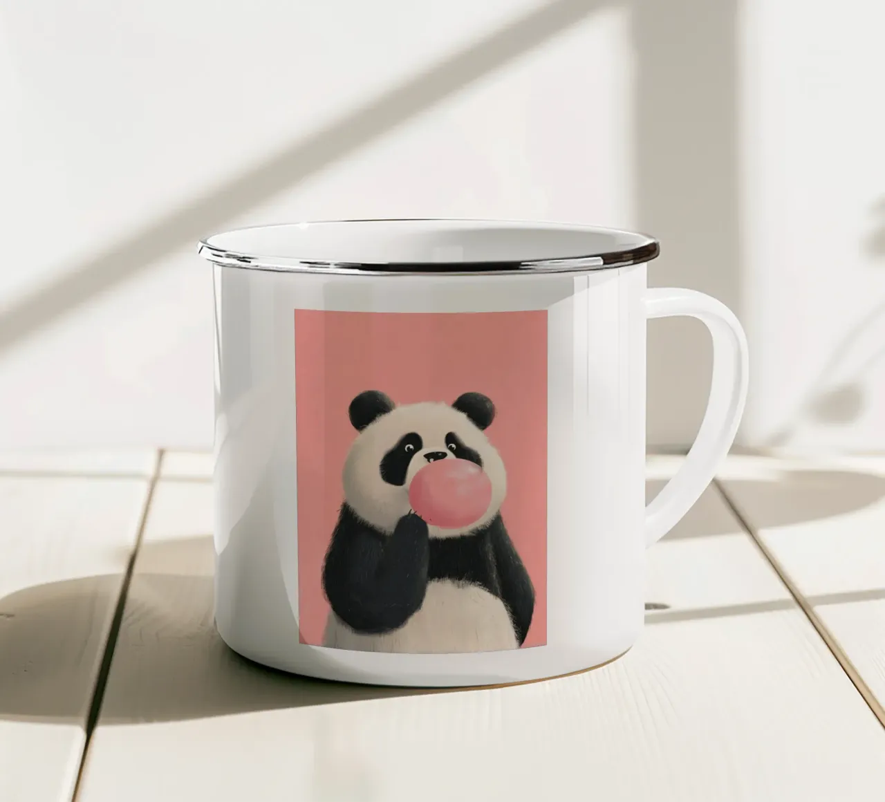 Pop Goes the Panda tazza in smalto da Kiara