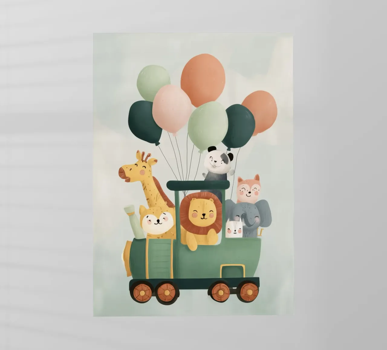 The Happy Animal Train pellicola backlit da Kiara