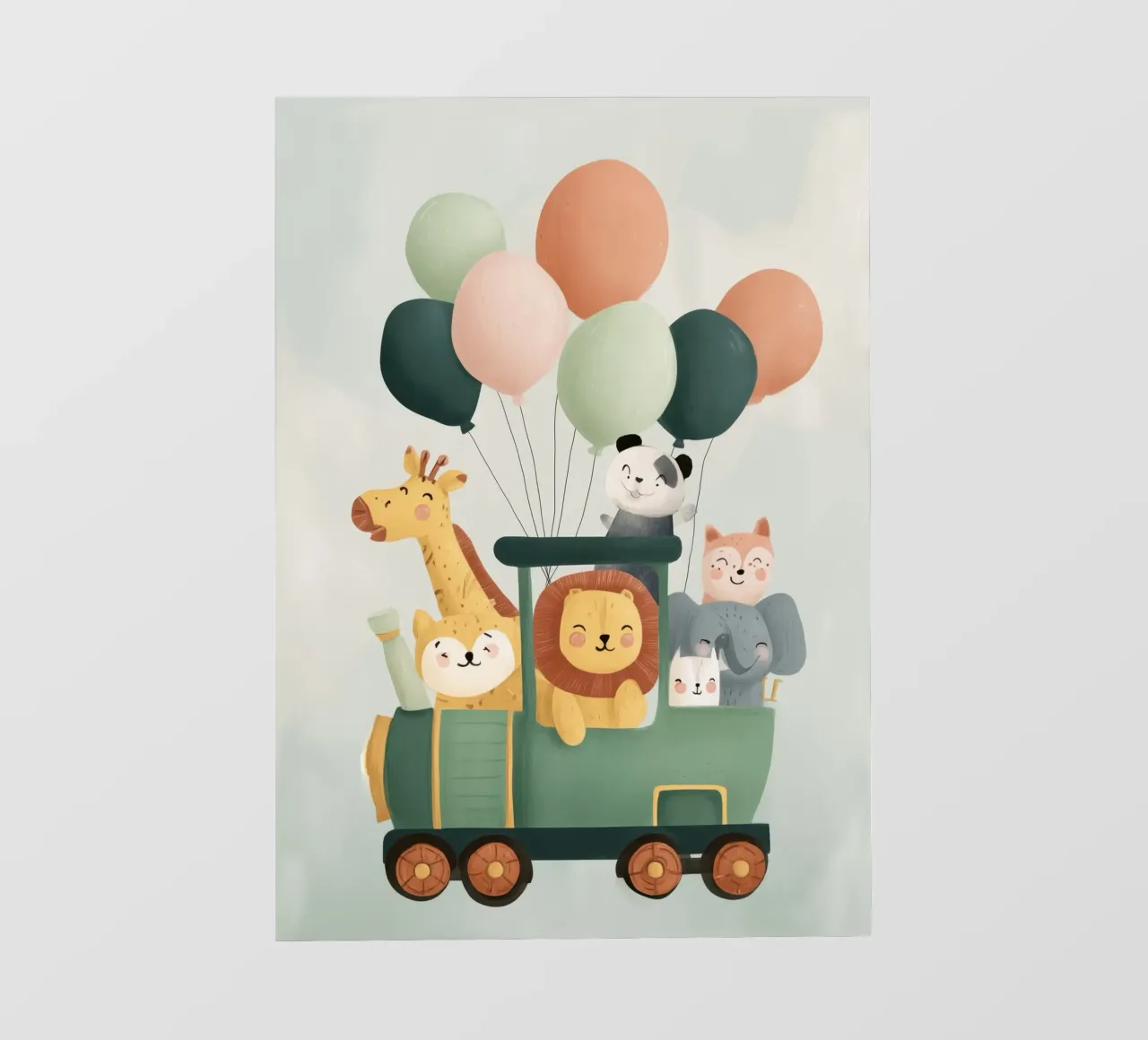 The Happy Animal Train pellicola backlit da Kiara