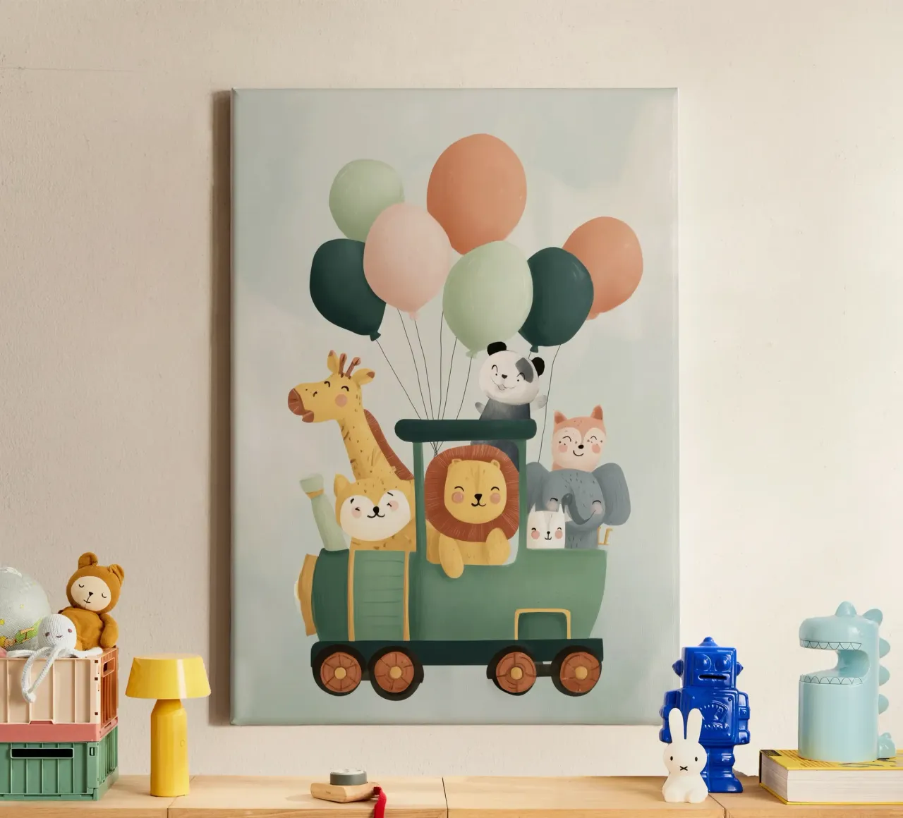 The Happy Animal Train tela da Kiara