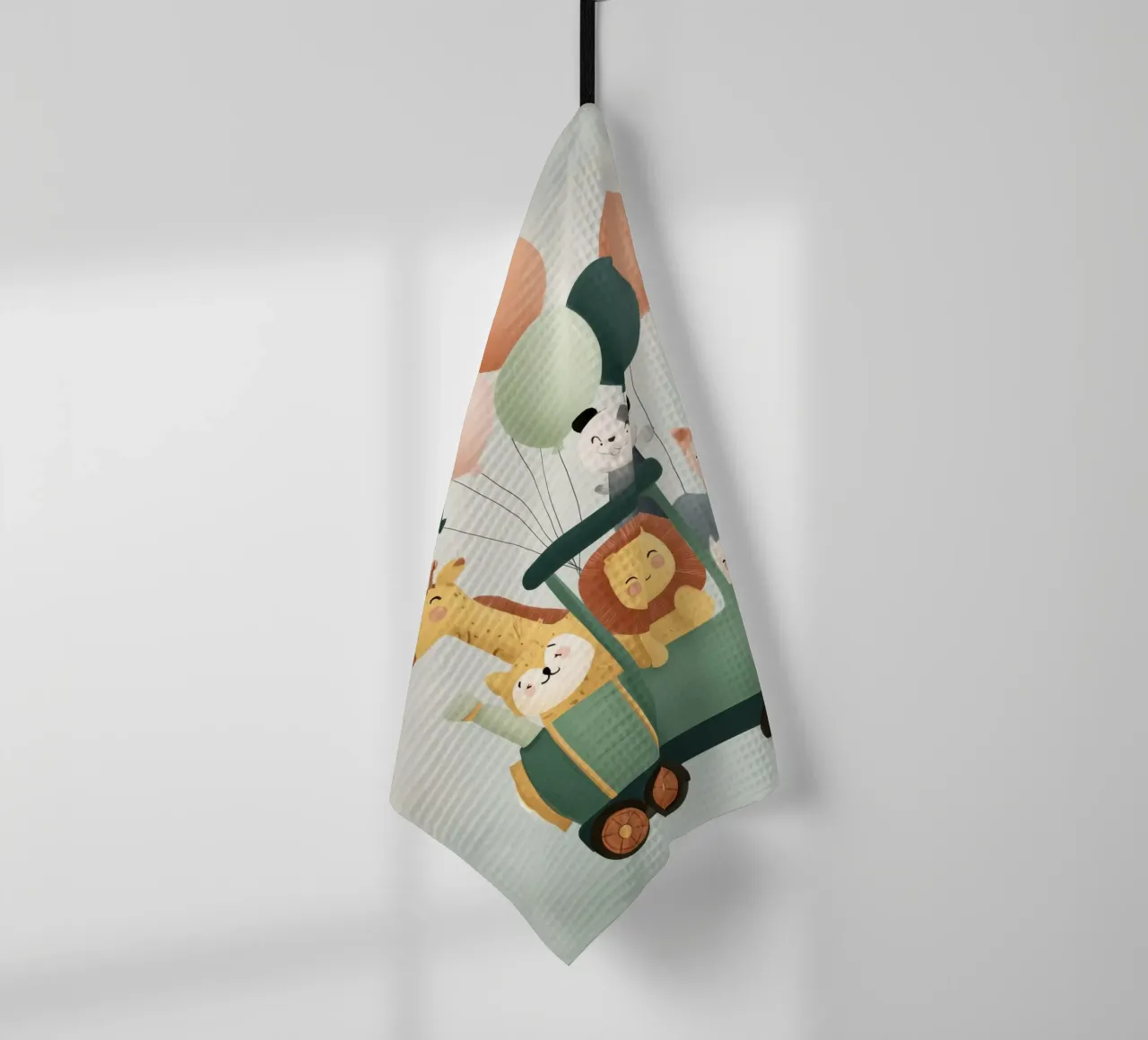 The Happy Animal Train Geschirrtuch von Kiara