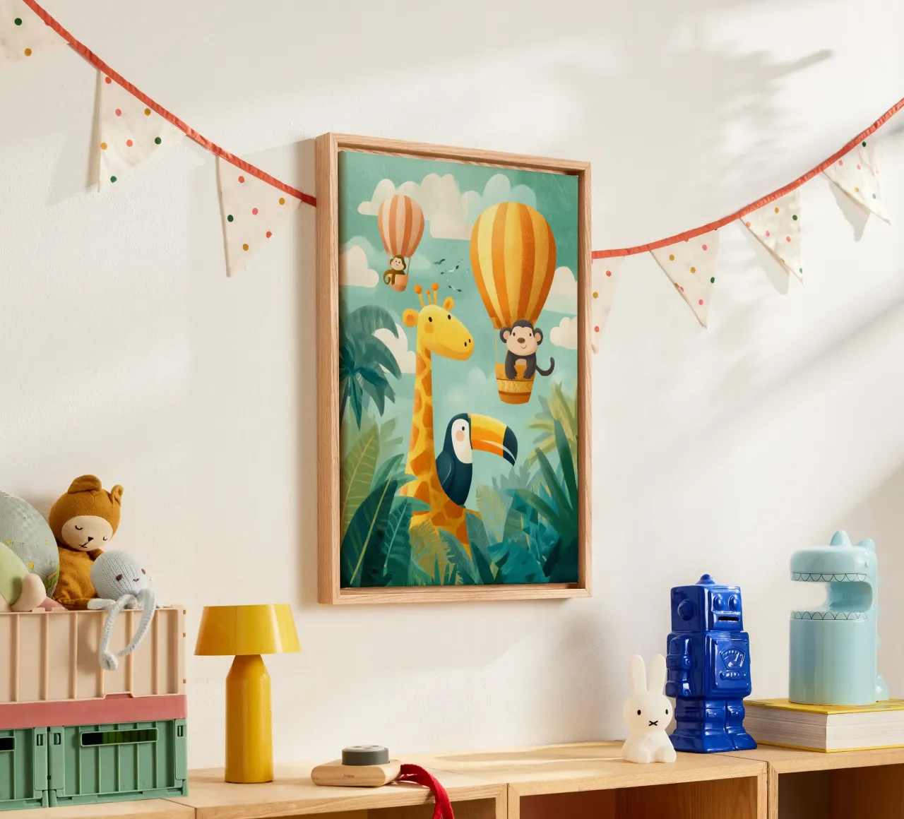 Up, Up, and Away! tela con Cornice a cassetta da Kiara