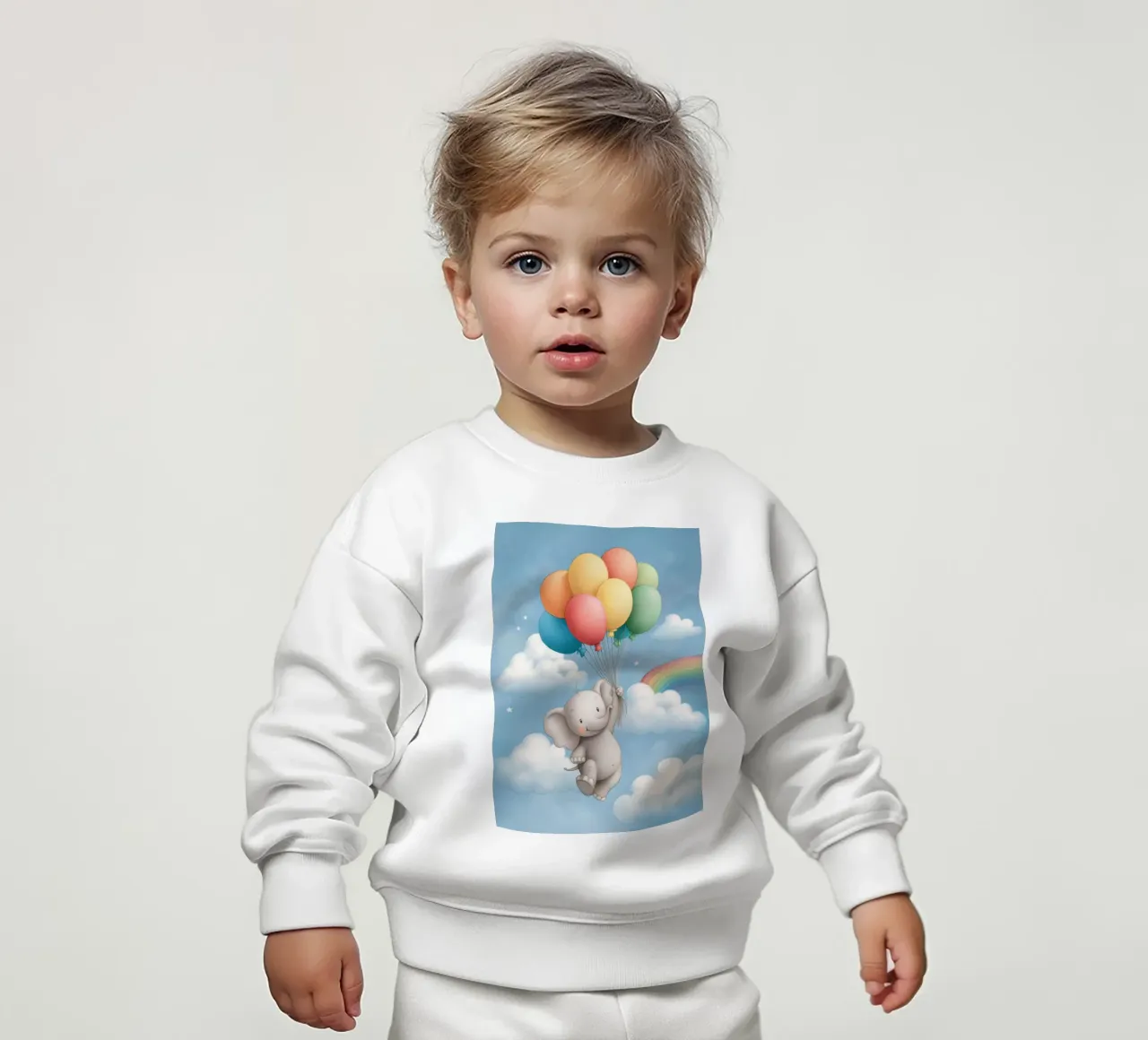 Up, Up, Elephant! felpa neonato da Kiara
