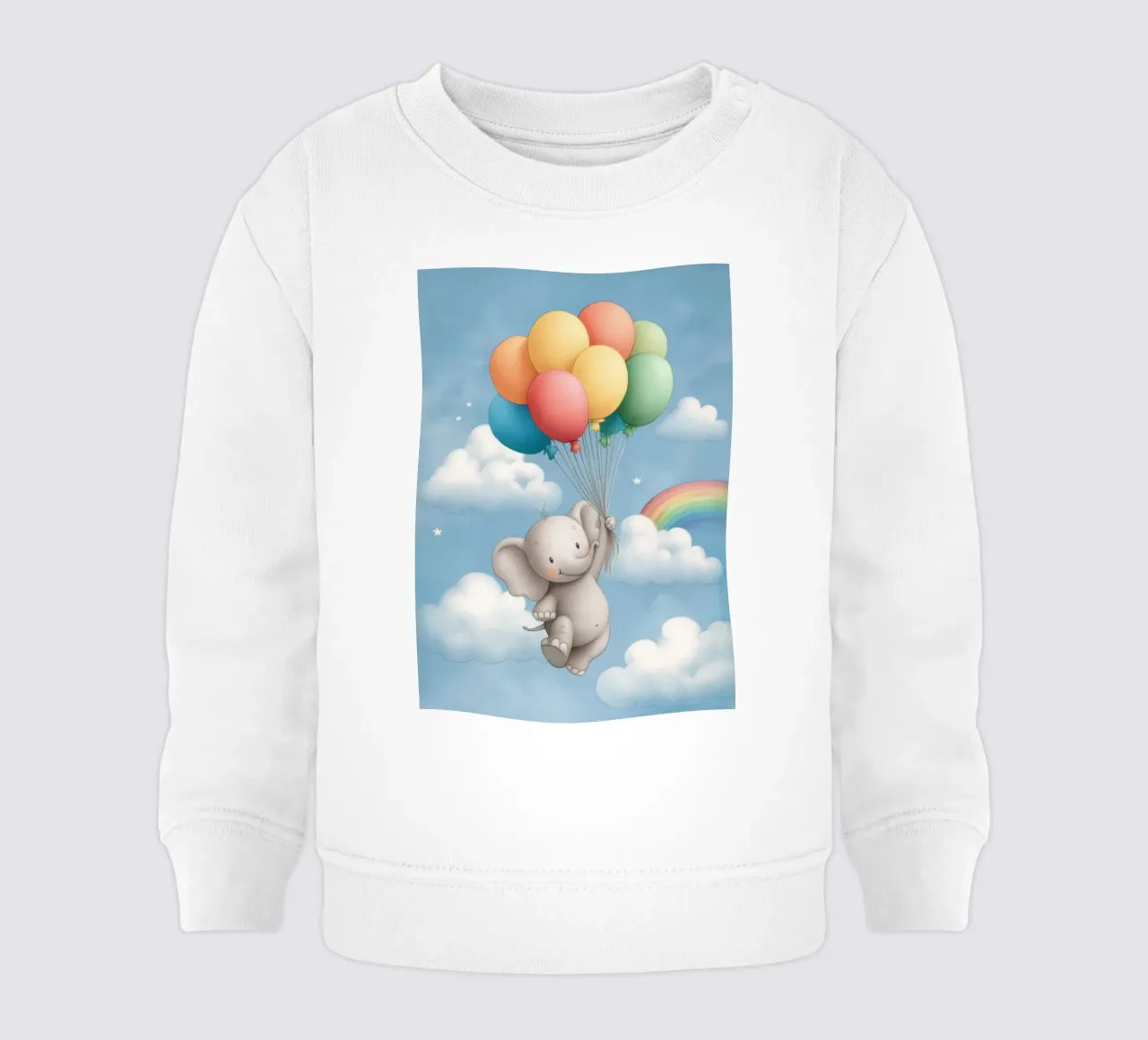 Up, Up, Elephant! felpa neonato da Kiara