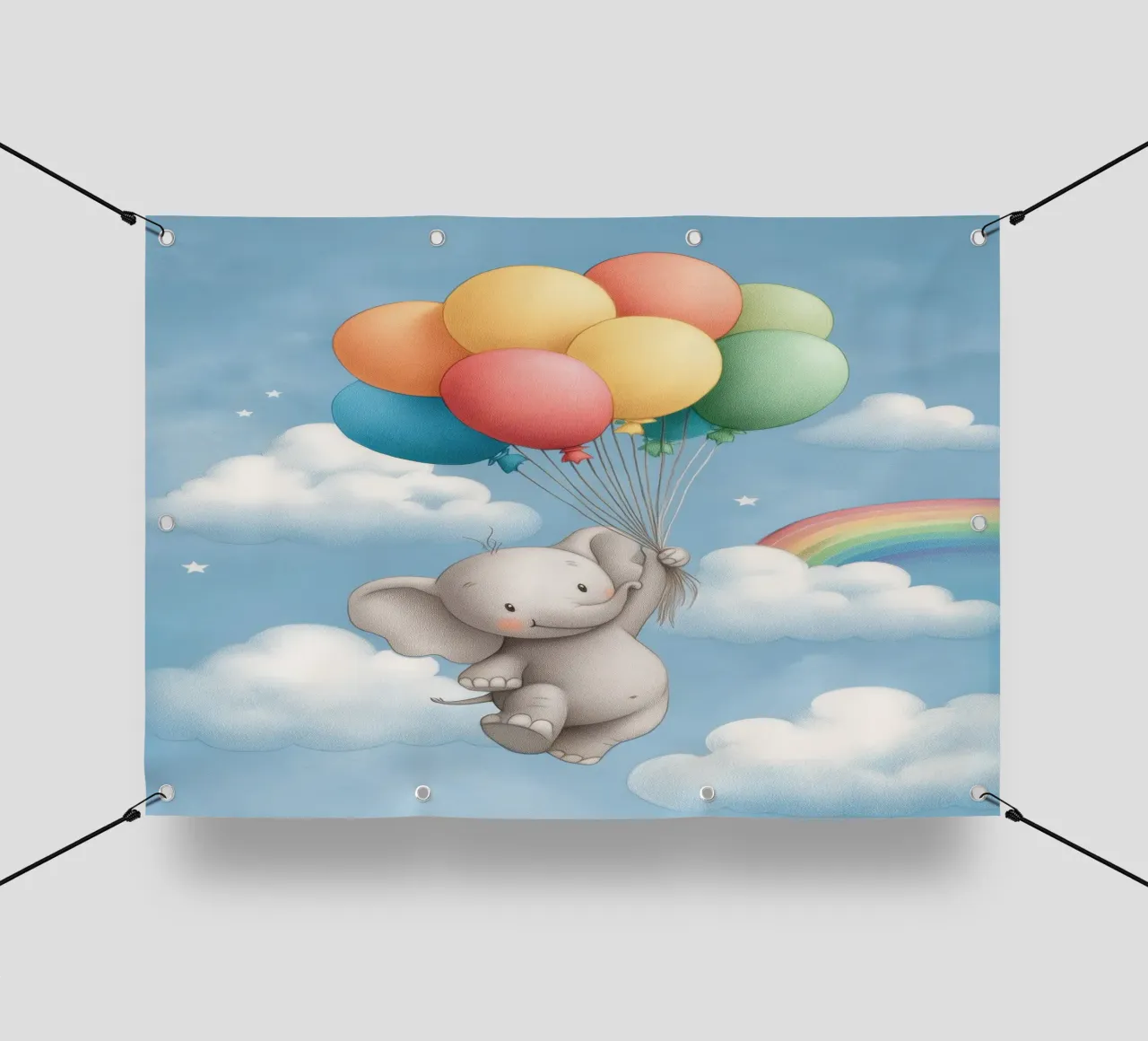 Up, Up, Elephant! telo in pvc da Kiara