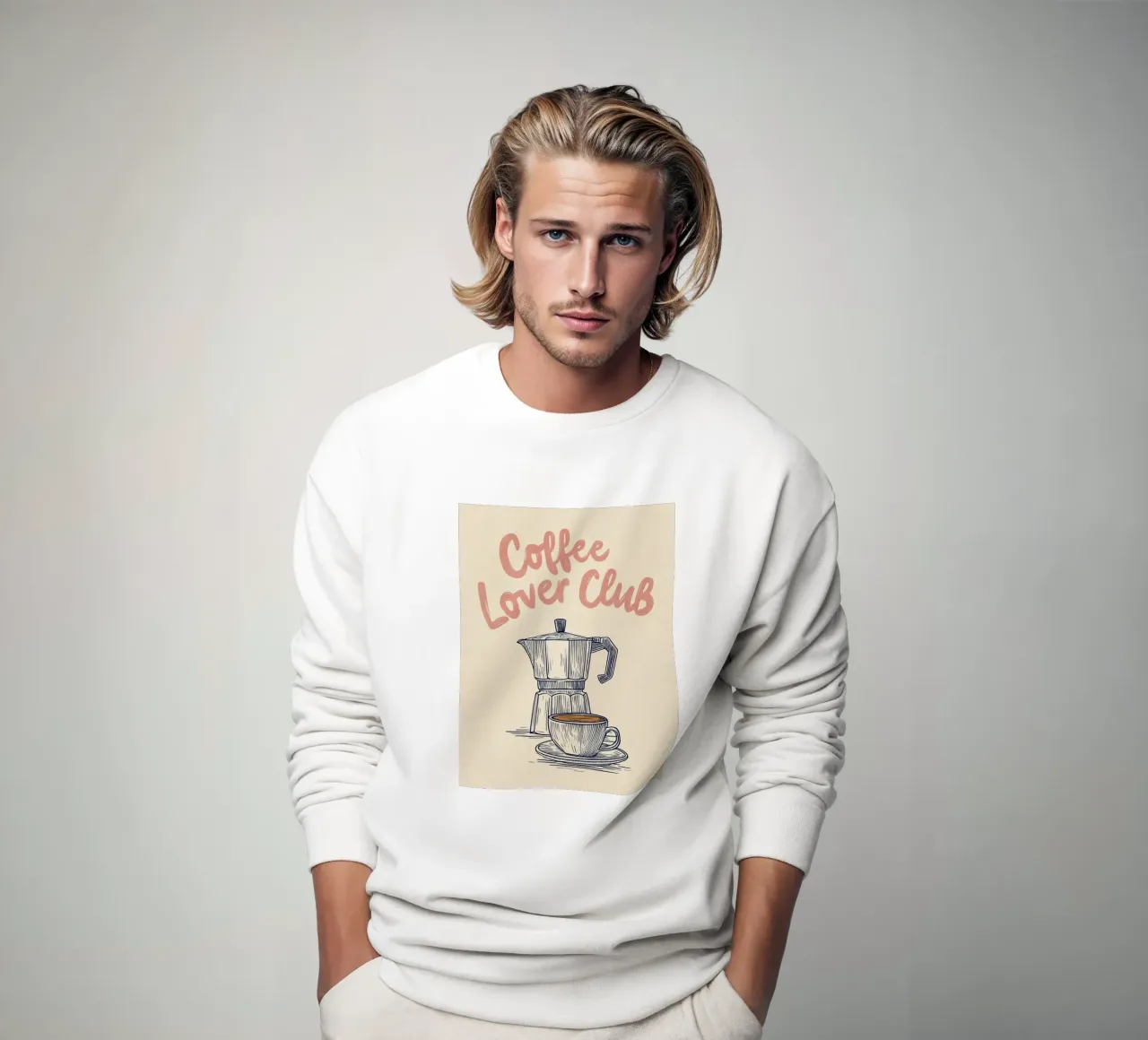 Caffè amore look retrò felpa da Carinaprint