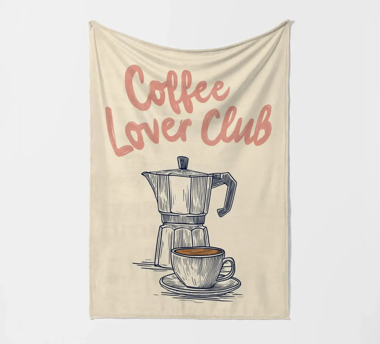 Caffè amore look retrò coperta in pile da Carinaprint