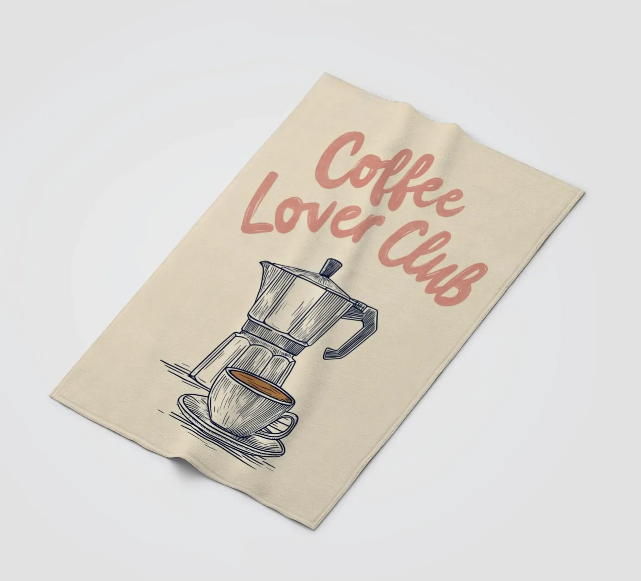 Caffè amore look retrò coperta in pile da Carinaprint