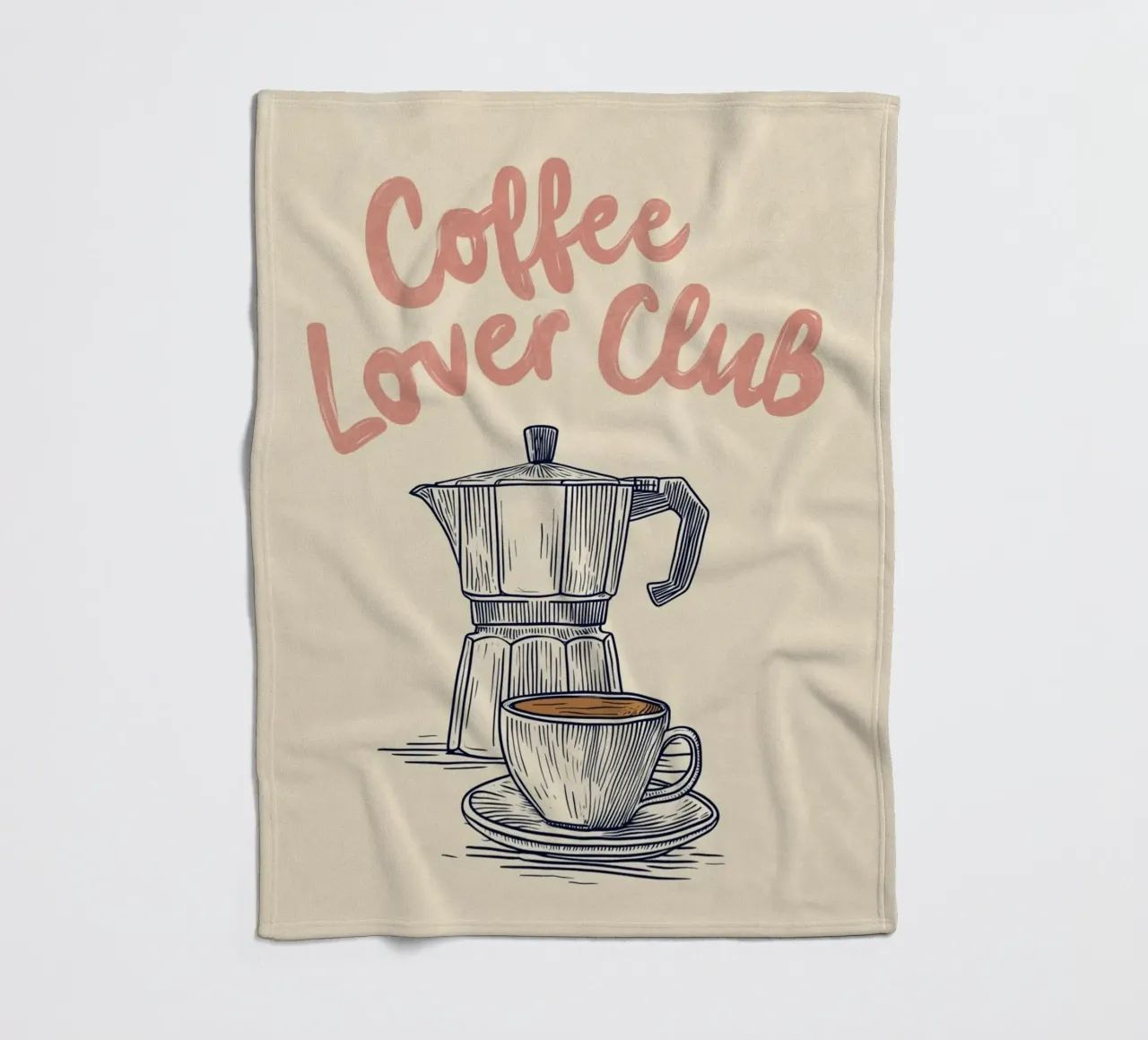 Caffè amore look retrò coperta in pile da Carinaprint