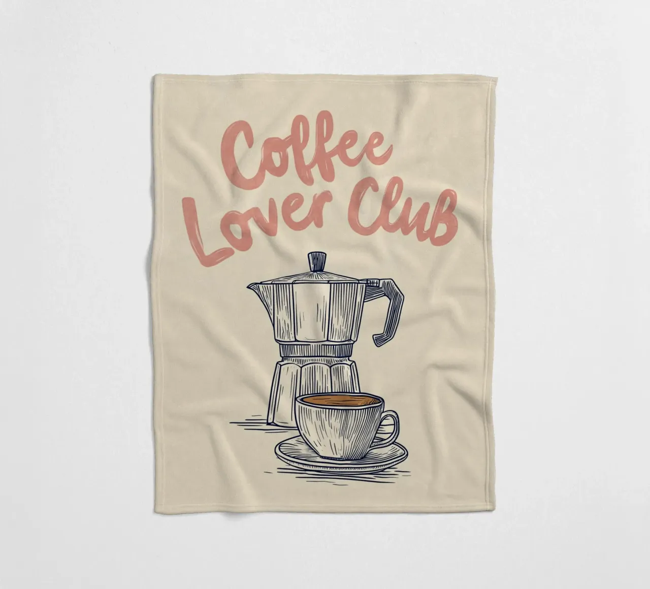 Caffè amore look retrò coperta in pile da Carinaprint