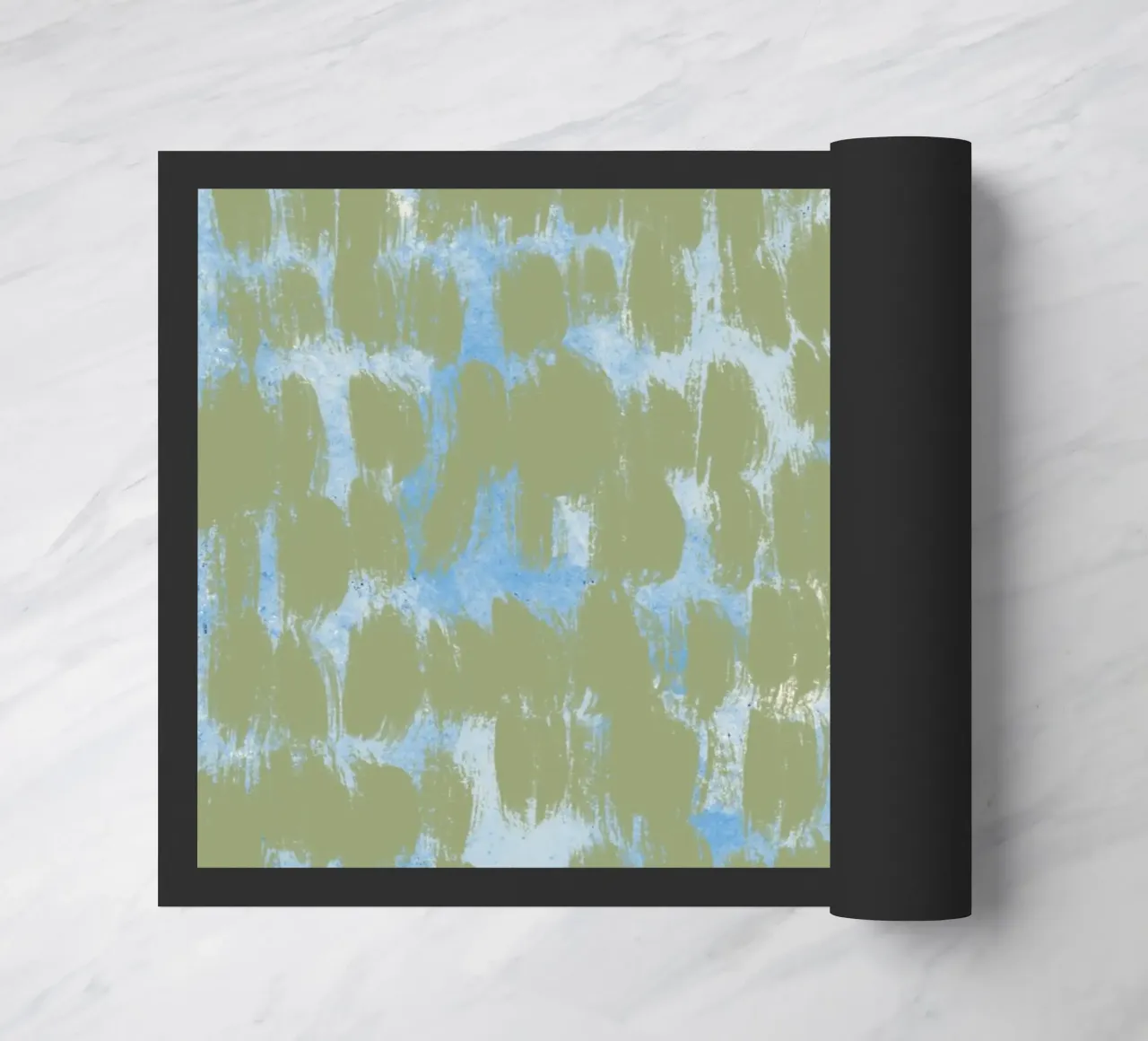 Tiny brushstrokes pattern 03 doormat by Little Dean