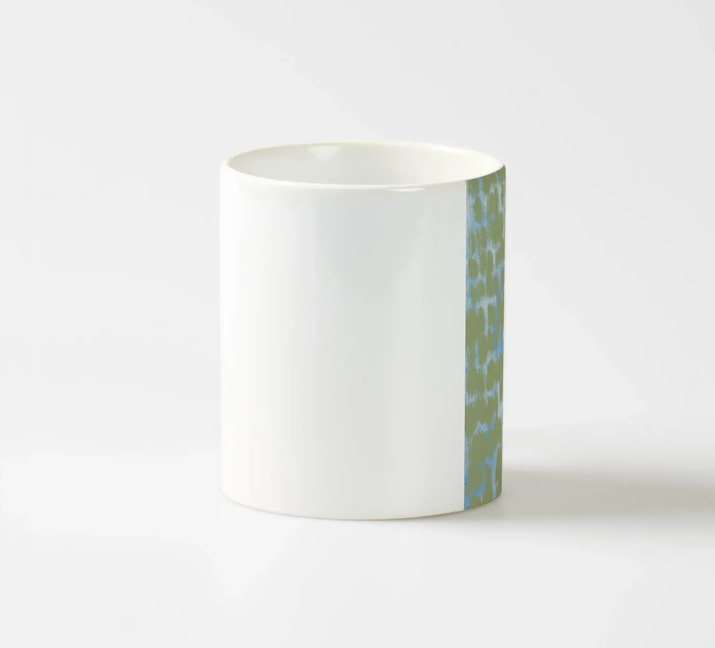 Tiny brushstrokes pattern 03 ceramic mug by Little Dean