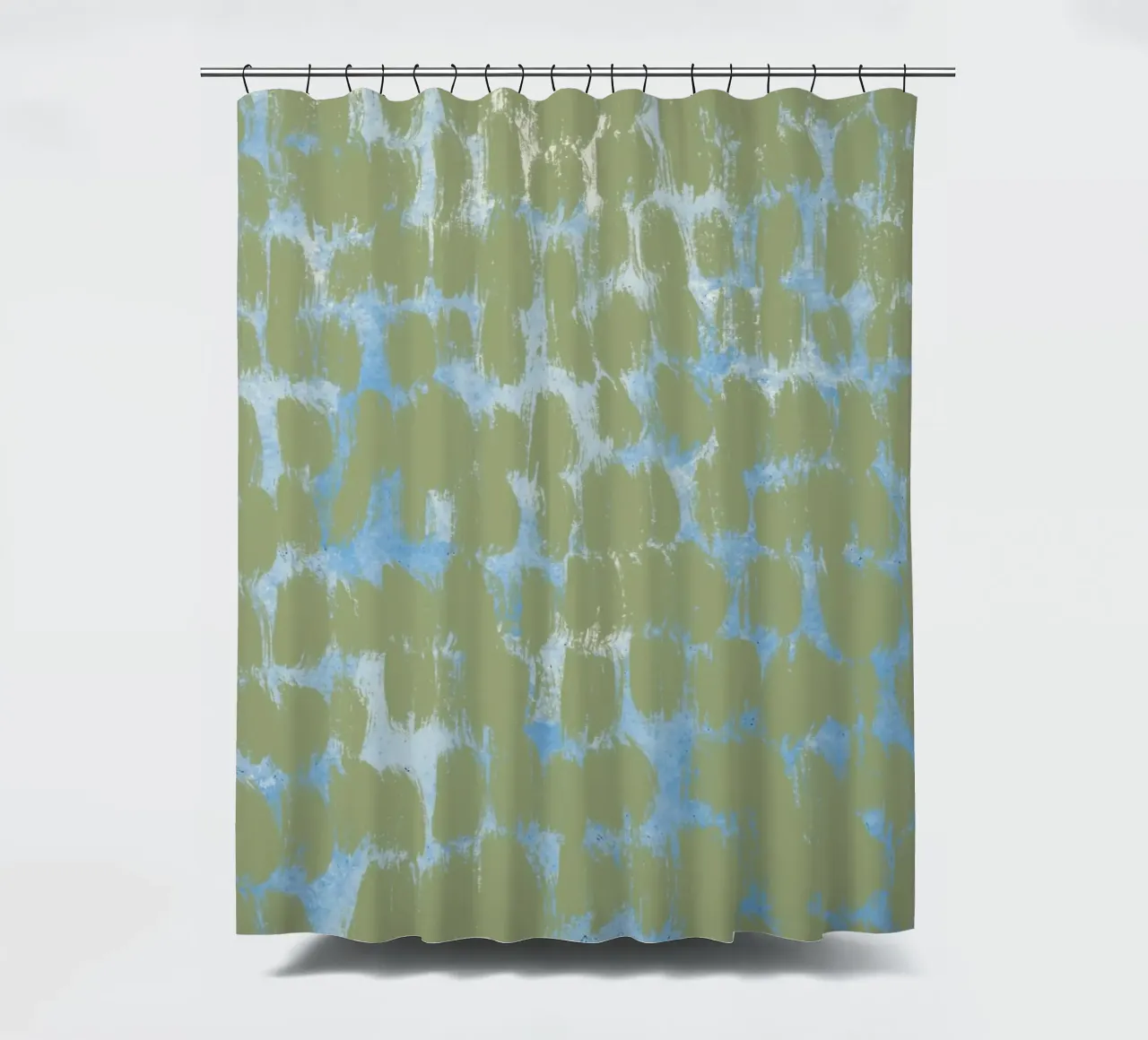 Winzige Pinselstriche Muster 03 Duschvorhang von Little Dean