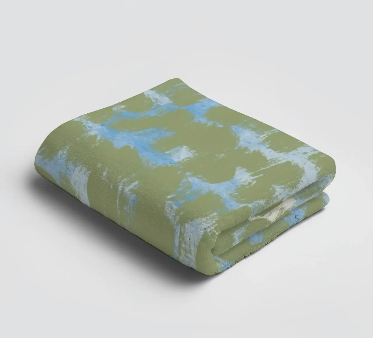Tiny brushstrokes pattern 03 towel by Little Dean