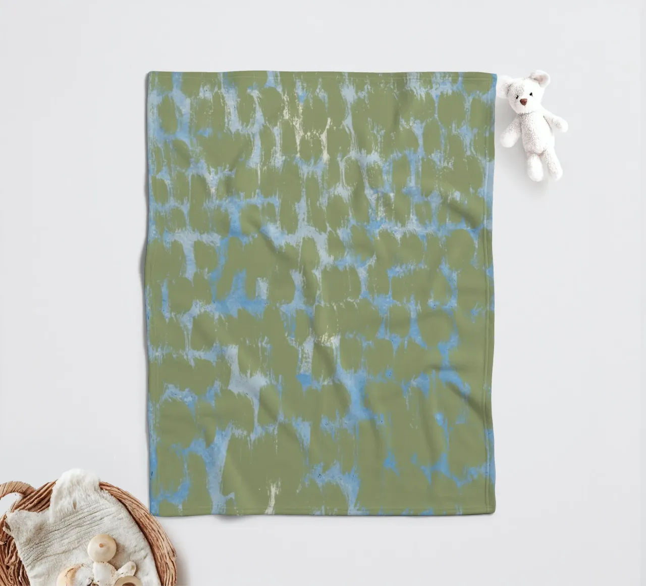 Disegno di piccole pennellate 03 coperta in pile da Little Dean