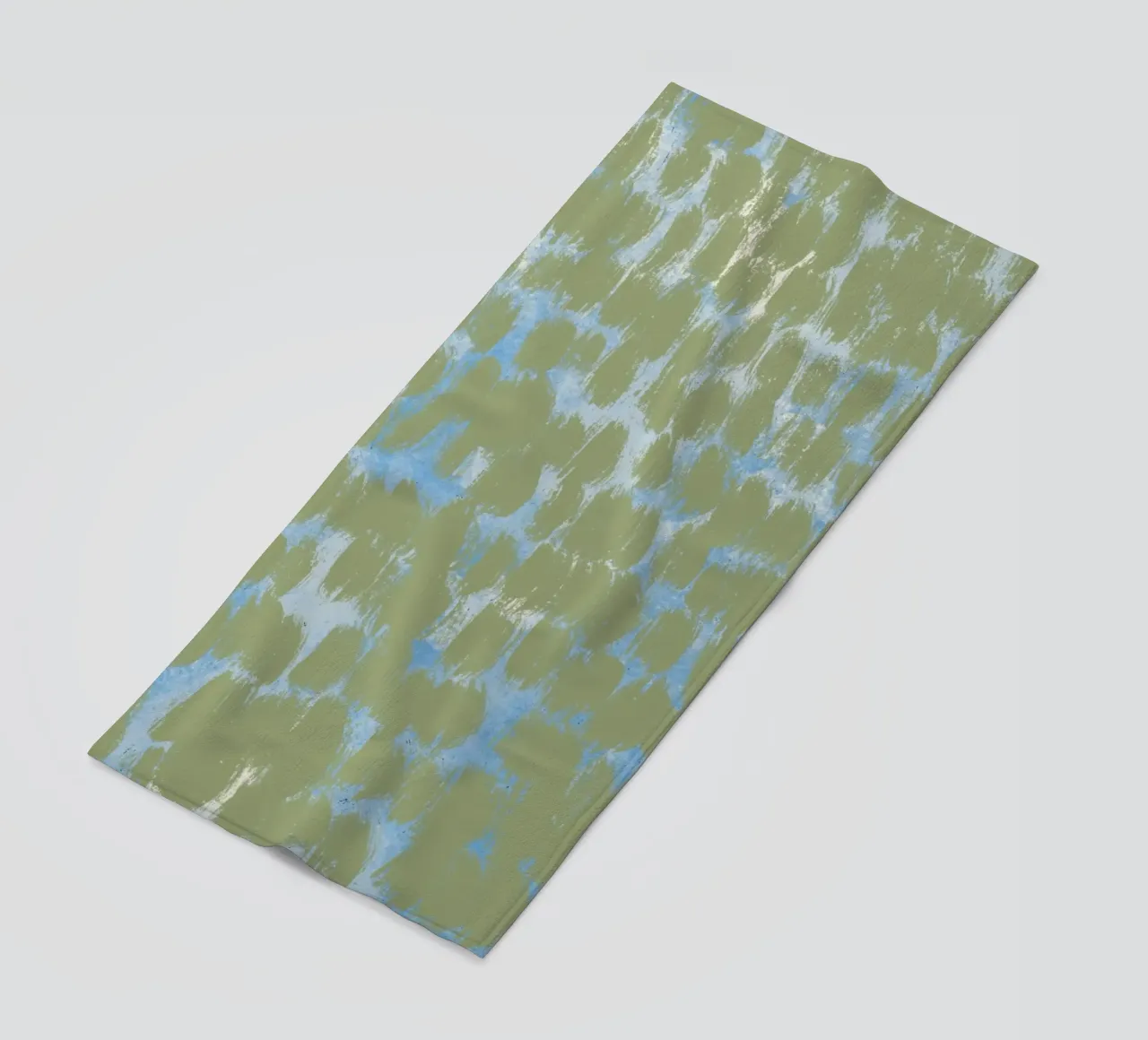 Tiny brushstrokes pattern 03 beach towel by Little Dean
