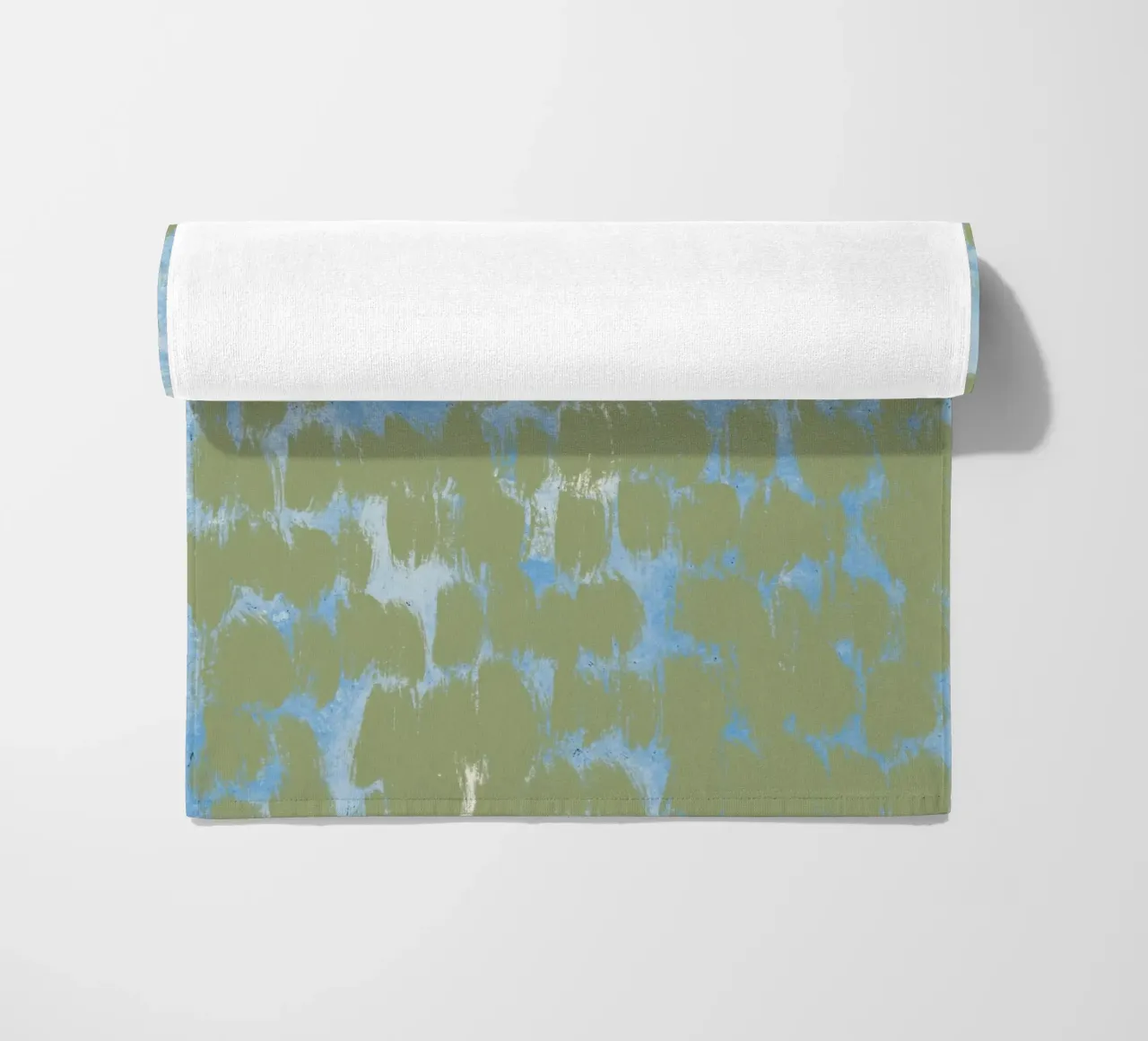 Tiny brushstrokes pattern 03 beach towel by Little Dean