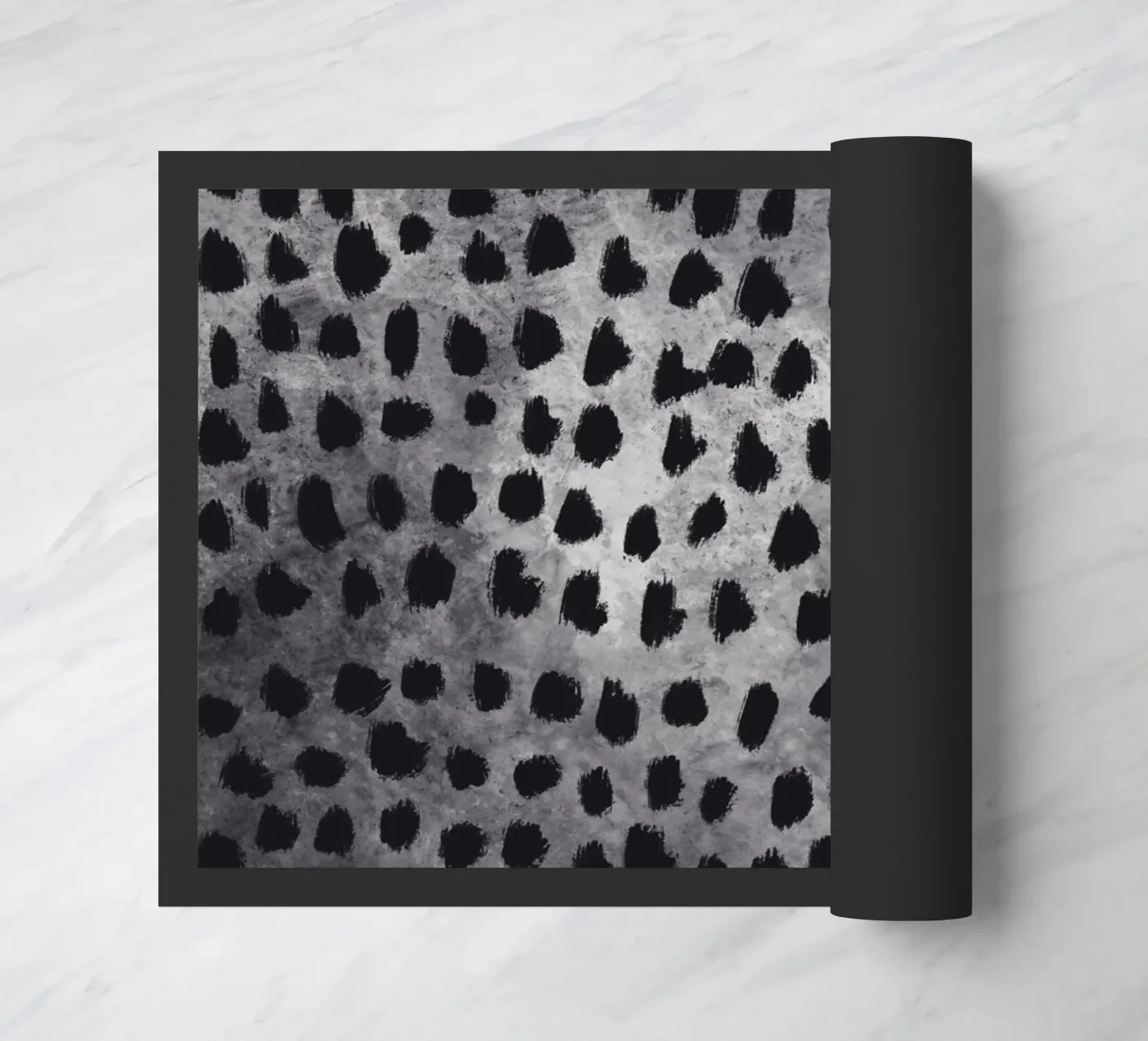 Tiny brushstrokes pattern 04 doormat by Little Dean