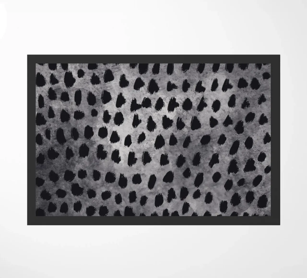 Winzige Pinselstriche Muster 04 Fußmatte von Little Dean