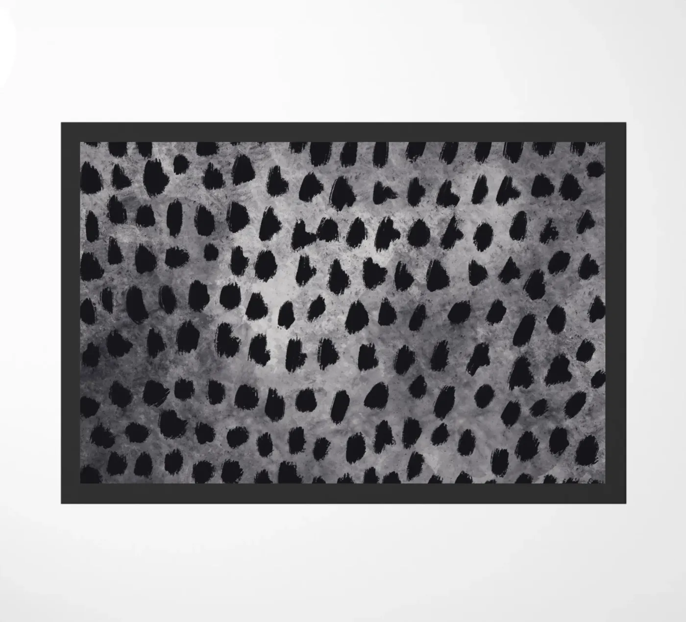 Tiny brushstrokes pattern 04 doormat by Little Dean