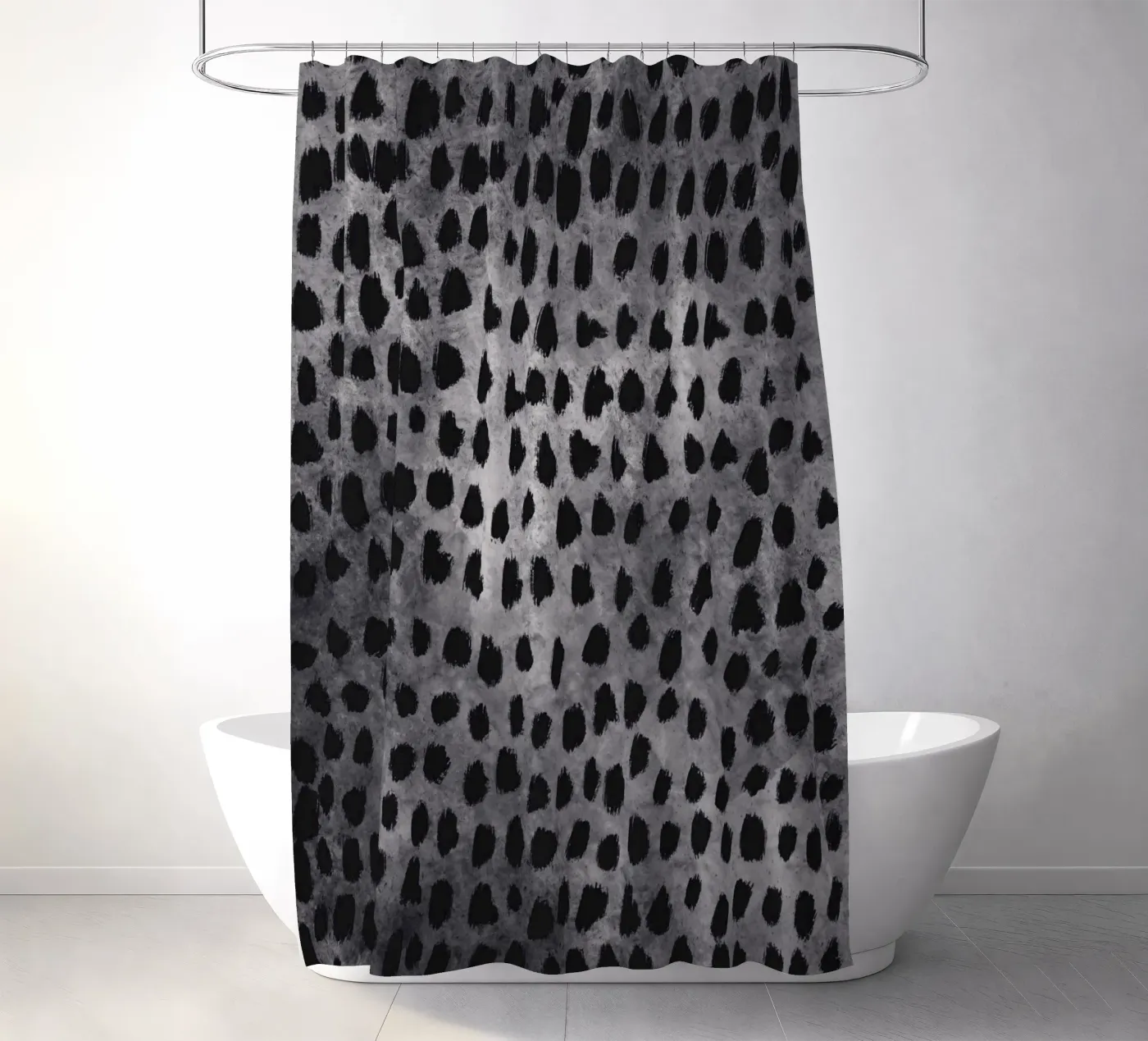 Tiny brushstrokes pattern 04 douchegordijn van Little Dean