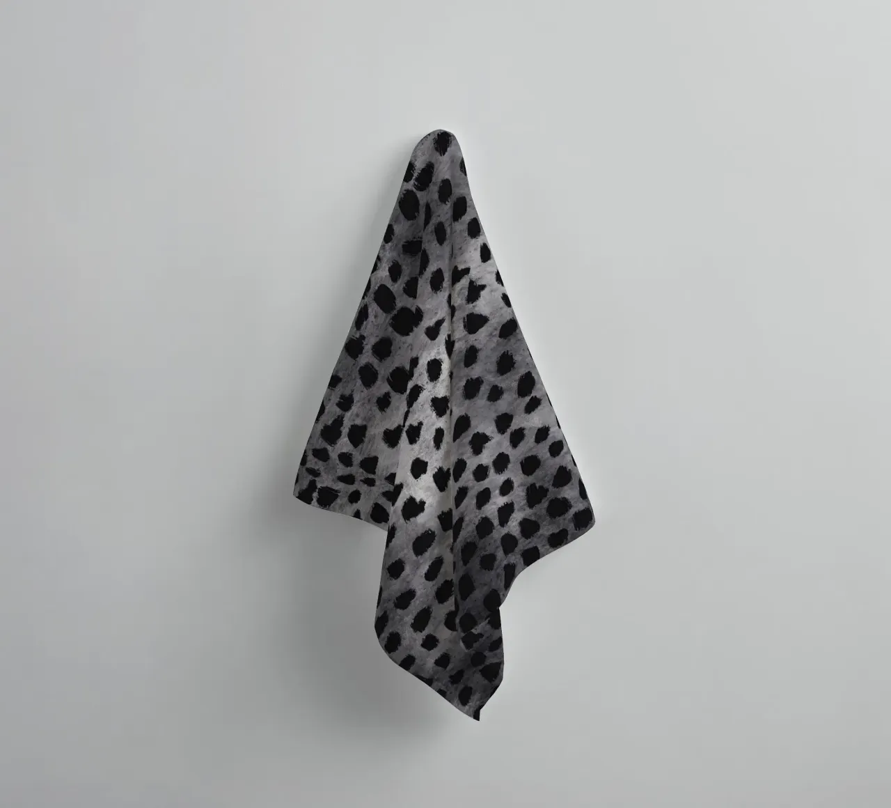 Kleine penseelstreken patroon 04 badhanddoek van Little Dean