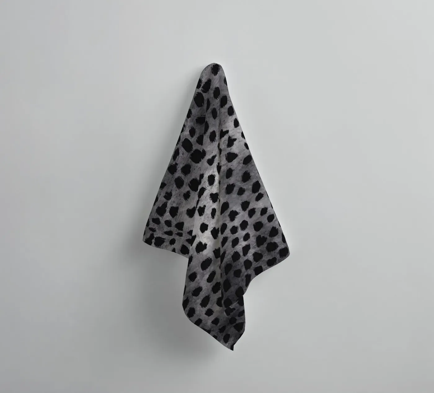 Tiny brushstrokes pattern 04 towel by Little Dean