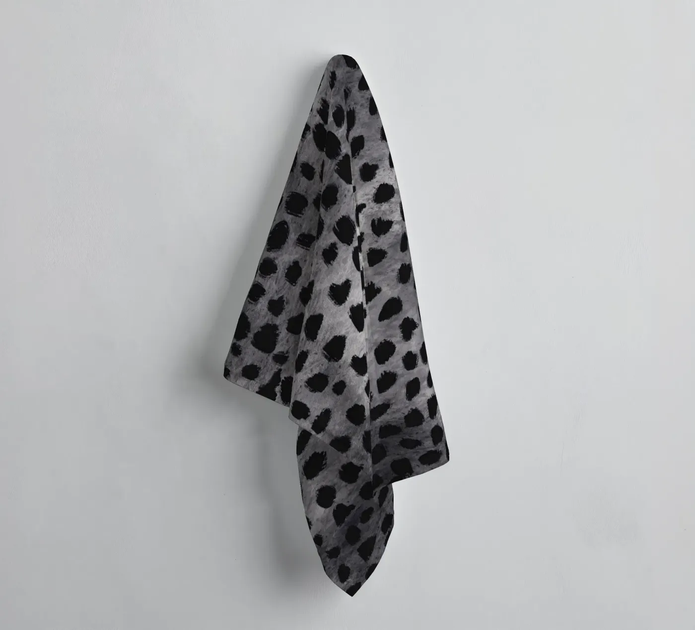 Tiny brushstrokes pattern 04 towel by Little Dean