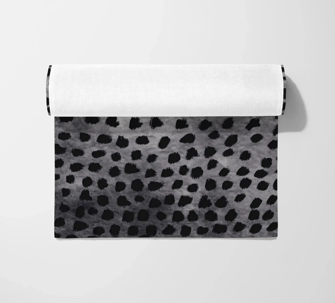 Kleine penseelstreken patroon 04 strandhanddoek van Little Dean