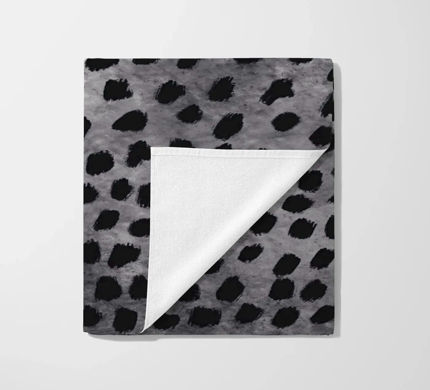 Kleine penseelstreken patroon 04 strandhanddoek van Little Dean