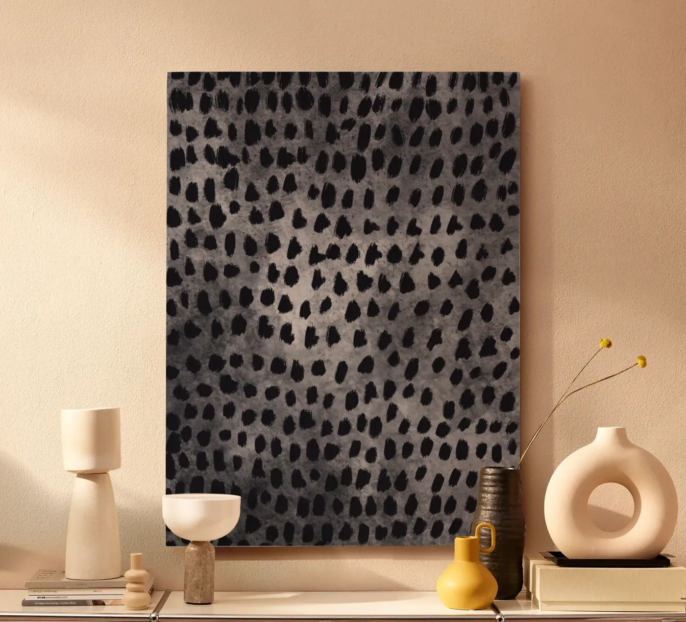 Tiny brushstrokes pattern 04 forex plate by Little Dean