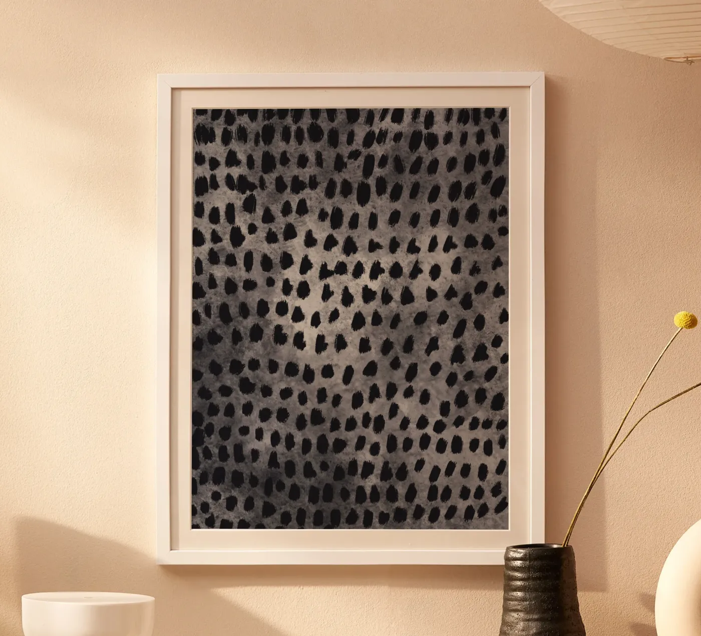 Tiny brushstrokes pattern 04 poster by Little Dean
